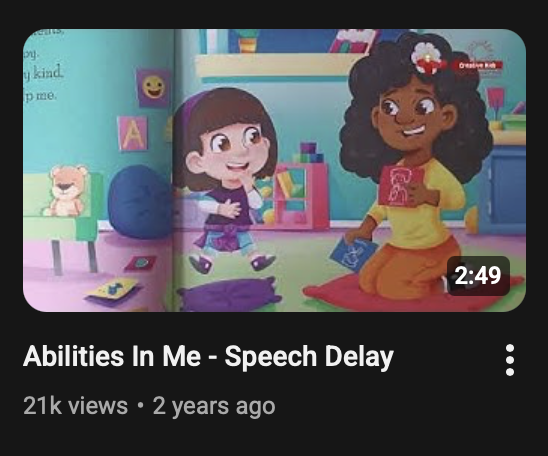 Abilities In Me Speech Delay video